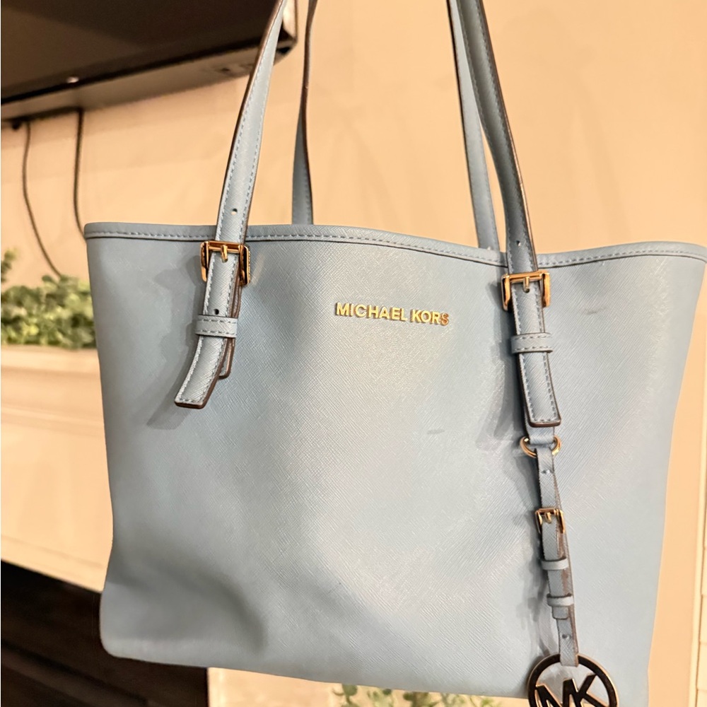 Michael Kors Sky Blue Tote Bag